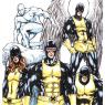 Marvel Girl (Jean Grey), Cyclops, Iceman, Angel and Beast