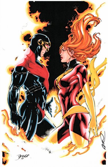 Phoenix (Jean Grey) and Cyclops (Scott Summers)