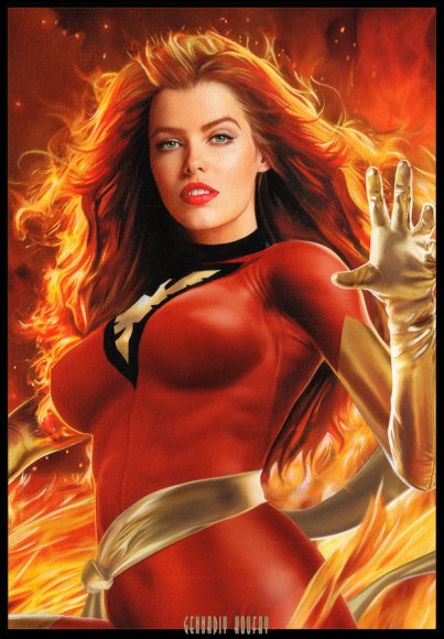 Phoenix (Jean Grey) (close-up)