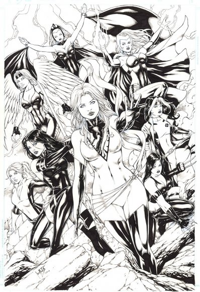 Phoenix (Jean Grey), Storm, Rogue, Kitty Pryde, Psylocke, X-23, Scarlet Witch, Lifeguard