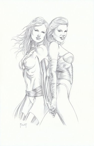 Phoenix (Jean Grey) and White Queen (Emma Frost)