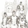 Marvel Girl, Cyclops, Iceman, Angel and Beast