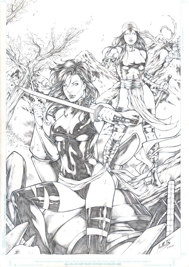 Psylocke and Elektra